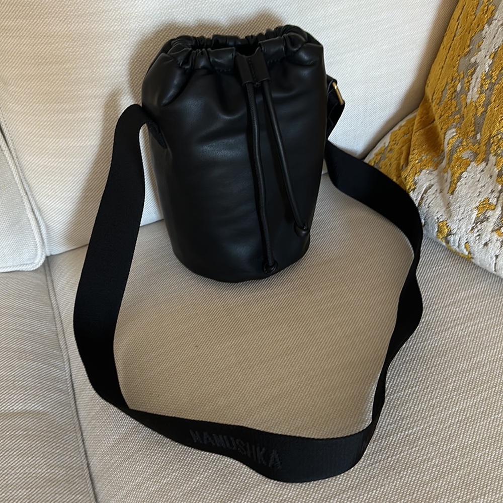 Nanushka small leather black bag. Brand new. Never been worn.
